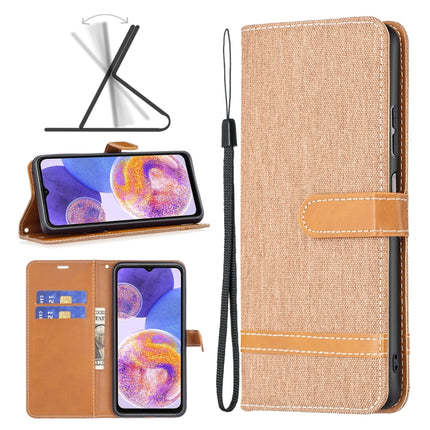 Color Matching Denim Texture Leather Phone Case, For Xiaomi Redmi Note 11 Global, For Samsung Galaxy A23 5G