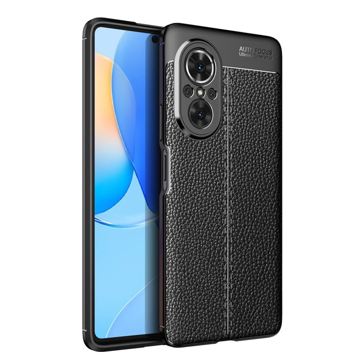 Litchi Texture Shockproof TPU Phone Case, For Huawei nova 9 SE, For Xiaomi Poco M4 Pro Fine Hole Version