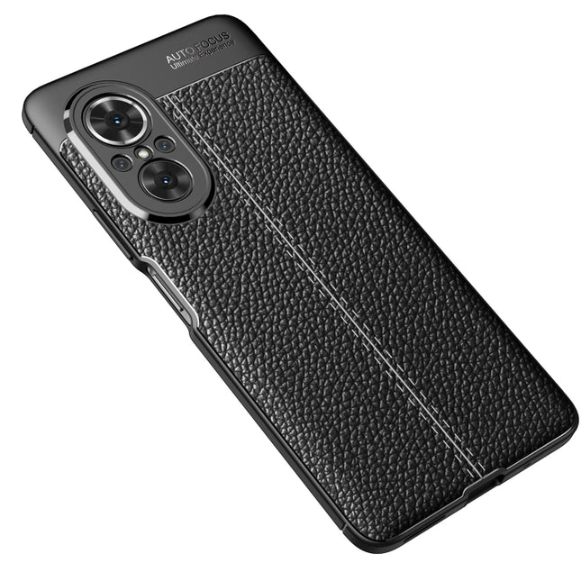 Litchi Texture Shockproof TPU Phone Case, For Huawei nova 9 SE, For Xiaomi Poco M4 Pro Fine Hole Version