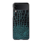 For Samsung Galaxy Z Flip 3 5G / Cyan Blue