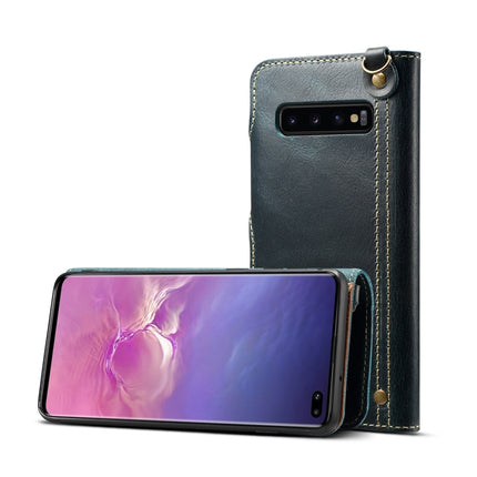 Denior Oil Wax Cowhide Magnetic Button Horizontal Flip Leather Case with Card Slots & Wallet, For Galaxy Note9, For Huawei Mate 20, For Huawei Mate 20 Pro, For Galaxy S10, For Galaxy S10e, For Galaxy S10 Plus