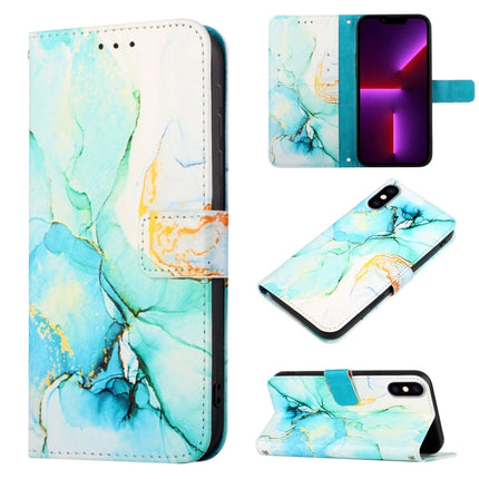 PT003 Marble Pattern Flip Leather Phone Case, For iPhone 11 Pro Max, For iPhone SE 2022 / SE 2020 / 8 / 7, For iPhone X / XS, For iPhone XS Max