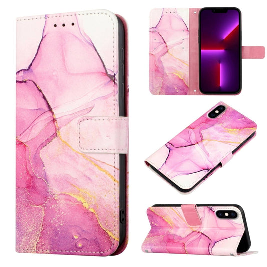 PT003 Marble Pattern Flip Leather Phone Case, For iPhone XS Max, For iPhone XR