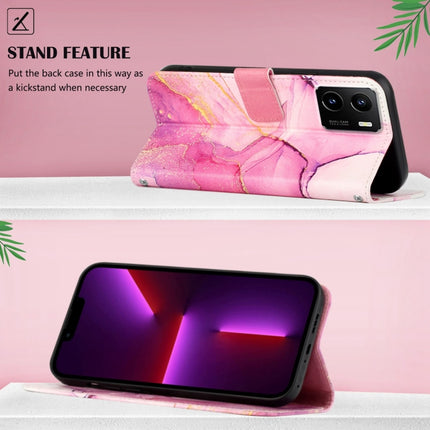 PT003 Marble Pattern Flip Leather Phone Case, For vivo Y15s 2021 / Y15a, For vivo Y17 / Y15 / Y12, For vivo Y21 2021 / Y33s / Y21s, For vivo Y31s / Y72 5G (India)