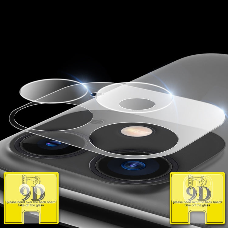 9D Transparent Rear Camera Lens Protector Tempered Glass Film Combination Packages, For iPhone 11, For iPhone 11 Pro