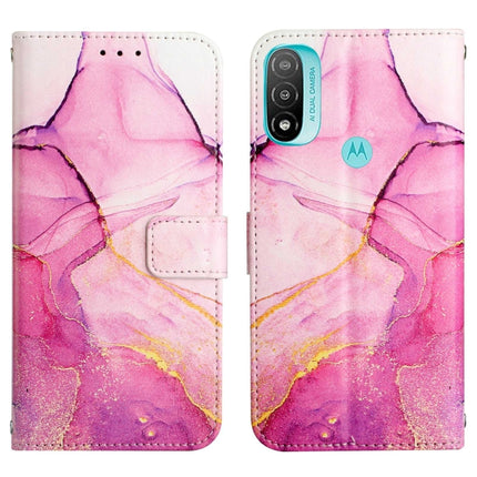 PT003 Marble Pattern Flip Leather Phone Case, For Motorola Moto E20, For Motorola Moto E30 / E40, For Motorola Moto Edge X30, For Motorola Moto G9 / G9 Play / E7 Plus