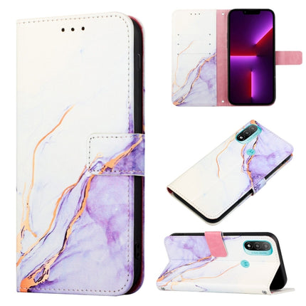 PT003 Marble Pattern Flip Leather Phone Case, For Motorola Moto E20, For Motorola Moto E30 / E40, For Motorola Moto Edge X30, For Motorola Moto G9 / G9 Play / E7 Plus