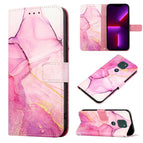 For Motorola Moto G9 / G9 Play / E7 Plus / Pink Purple Gold LS001