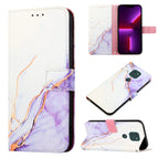For Motorola Moto G9 / G9 Play / E7 Plus / White Purple LS006