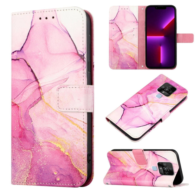PT003 Marble Pattern Flip Leather Phone Case, For Tecno Camon 16 Pro / 16, For Tecno Camon 17, For Tecno Camon 17 Pro, For Tecno Camon 18