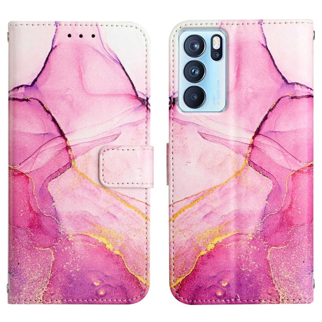 PT003 Marble Pattern Flip Leather Phone Case, For OPPO Reno6 Pro 5G