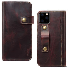 Denior Oil Wax Cowhide DK Magnetic Button Horizontal Flip Leather Case with Holder & Card Slots & Wallet, For iPhone 7 / 8, For iPhone 7 Plus / 8 Plus, For iPhone X / XS, For iPhone XR, For iPhone XS Max, For Galaxy S10, For iPhone 11, For Galaxy S10 Plus