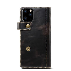 Denior Oil Wax Cowhide DK Magnetic Button Horizontal Flip Leather Case with Holder & Card Slots & Wallet, For iPhone 11 Pro, For Galaxy Note 10, For iPhone 11 Pro Max, For Galaxy Note 10 Plus