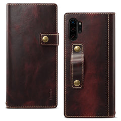 Denior Oil Wax Cowhide DK Magnetic Button Horizontal Flip Leather Case with Holder & Card Slots & Wallet, For iPhone 11 Pro, For Galaxy Note 10, For iPhone 11 Pro Max, For Galaxy Note 10 Plus