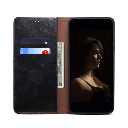 Oil Wax Crazy Horse Texture Leather Phone Case, For Xiaomi Poco X4 Pro 5G