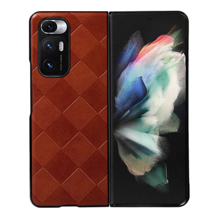 Weave Plaid PU Phone Case, For Xiaomi Redmi K40S 5G, For Xiaomi Redmi Note 11 4G / Note 11S, For Xiaomi Mi Mix Fold