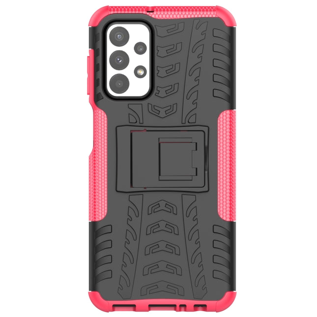 Tire Texture Shockproof TPU+PC Phone Case with Holder, For OnePlus Nord N20 5G, For Samsung Galaxy A73 5G, For Samsung Galaxy A23