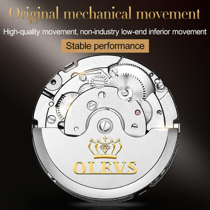 OLEVS 6607 Multi-function Men Big Flywheel Automatic Waterproof Mechanical Watch