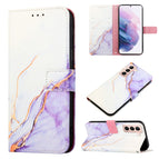 For Samsung Galaxy S21+ 5G / White Purple LS006