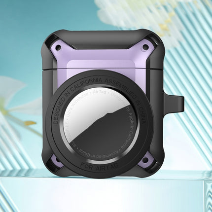 Funda protectora para auriculares inalámbricos con funda AirTag, para AirPods 1/2, para AirPods Pro, para AirPods 3