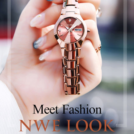 OLEVS 8697 Couple Fashion Waterproof Luminous Quartz Watch