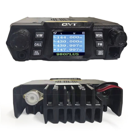 Estación de radio móvil de banda dual QYT KT-980 Plus de 75 W (VHF) / 55 W (UHF) para vehículos, KT-980 Plus