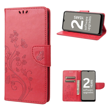 Butterfly Flower Pattern Leather Phone Case, For Motorola Moto G22, For Nokia G21