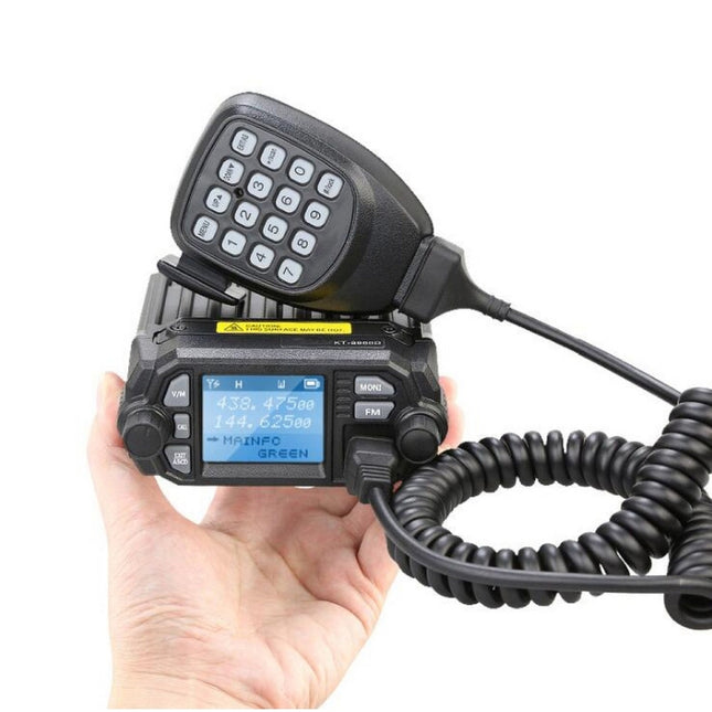 QYT KT-8900D Mini 25W Dual Band Mobile Radio Walkie Talkie for Car, KT-8900D