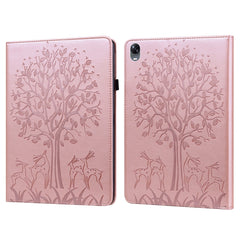 Tree & Deer Pattern Pressed Printing Leather Tablet Case, For OPPO Pad 11 inch, For OPPO Realme Pad 10.4 inch, For Huawei MatePad T 10s 10.1 inch / T 10 9.7 inch, For Lenovo Legion Y700, For iPad mini 6 2021 / mini 2024