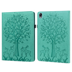 Tree & Deer Pattern Pressed Printing Leather Tablet Case, For OPPO Pad 11 inch, For OPPO Realme Pad 10.4 inch, For Huawei MatePad T 10s 10.1 inch / T 10 9.7 inch, For Lenovo Legion Y700