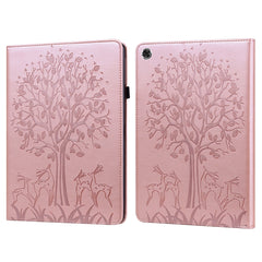 Tree & Deer Pattern Pressed Printing Leather Tablet Case, For OPPO Pad 11 inch, For OPPO Realme Pad 10.4 inch, For Huawei MatePad T 10s 10.1 inch / T 10 9.7 inch, For Lenovo Legion Y700