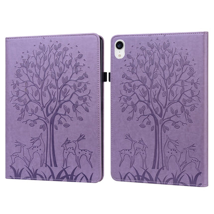 Tree & Deer Pattern Pressed Printing Leather Tablet Case, For iPad mini 6 2021 / mini 2024, For Samsung Galaxy Tab A8 10.5 2021 SM-X200 / SM-X205