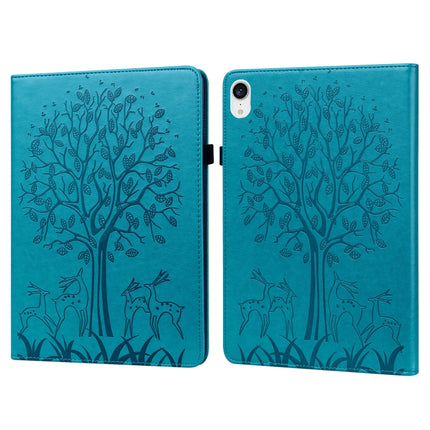 Tree & Deer Pattern Pressed Printing Leather Tablet Case, For iPad mini 6 2021 / mini 2024, For Samsung Galaxy Tab A8 10.5 2021 SM-X200 / SM-X205