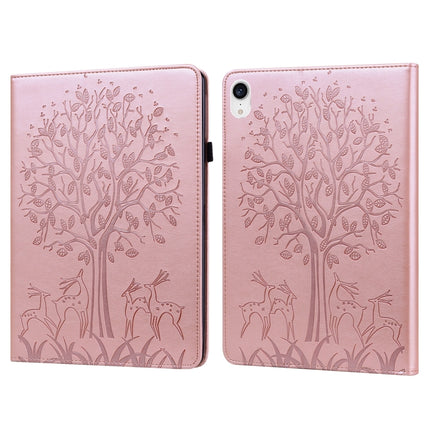 Tree & Deer Pattern Pressed Printing Leather Tablet Case, For iPad mini 6 2021 / mini 2024, For Samsung Galaxy Tab A8 10.5 2021 SM-X200 / SM-X205