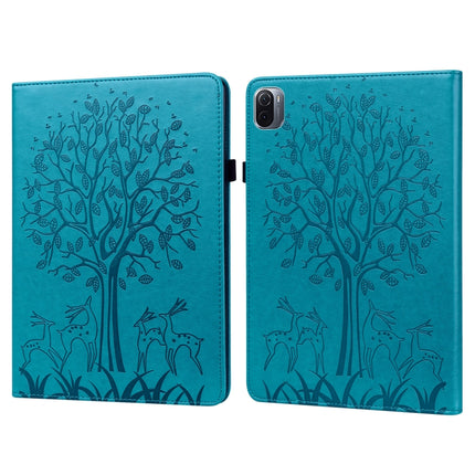Tree & Deer Pattern Pressed Printing Leather Tablet Case with Sleep / Wake-up, For Xiaomi Pad 5 / 5 Pro, For Amazon Kindle Paperwhite 5 2021