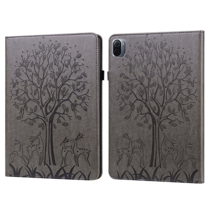 Tree & Deer Pattern Pressed Printing Leather Tablet Case with Sleep / Wake-up, For Xiaomi Pad 5 / 5 Pro, For Amazon Kindle Paperwhite 5 2021