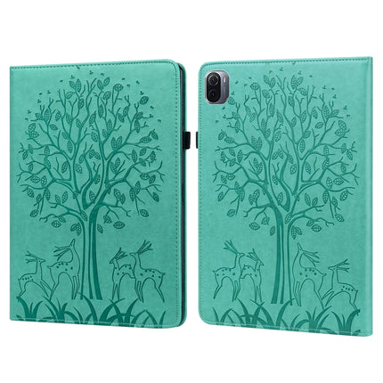 Tree & Deer Pattern Pressed Printing Leather Tablet Case with Sleep / Wake-up, For Xiaomi Pad 5 / 5 Pro, For Amazon Kindle Paperwhite 5 2021