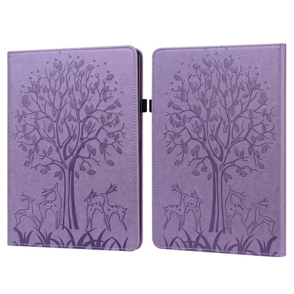 Tree & Deer Pattern Pressed Printing Leather Tablet Case with Sleep / Wake-up, For Xiaomi Pad 5 / 5 Pro, For Amazon Kindle Paperwhite 5 2021