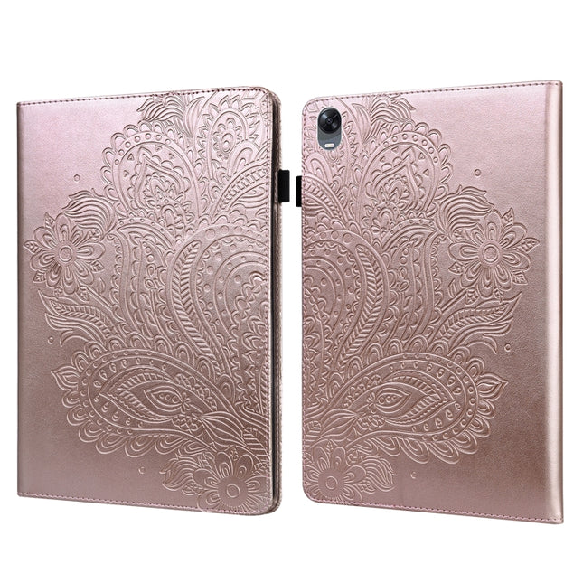 Peacock Embossed Pattern TPU + PU Leather Tablet Case, For OPPO Pad 11 inch, For OPPO Realme Pad 10.4 inch, For Huawei Enjoy Tablet 2 10.1 inch, For Huawei MediaPad M5 Lite 10
