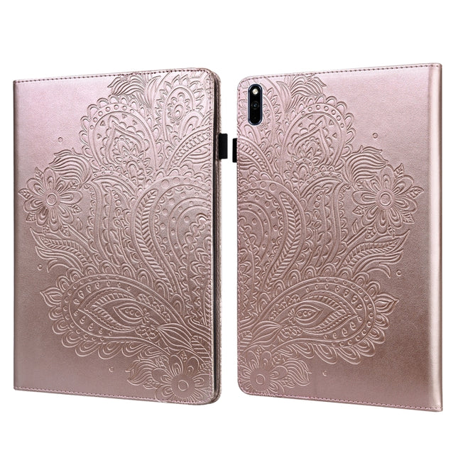 Peacock Embossed Pattern TPU + PU Leather Tablet Case, For Huawei MatePad 10.4, For Huawei MatePad T8 8.0 2020, For Huawei MediaPad T3 10, For Huawei MediaPad T5 10