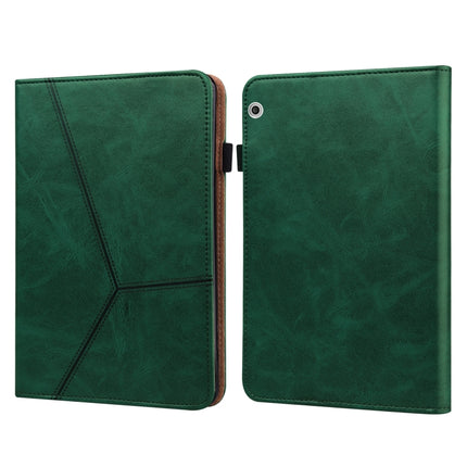 Solid Color Embossed Striped Leather Case, For Huawei MediaPad T3 10, For Huawei MediaPad T5