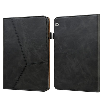 Solid Color Embossed Striped Leather Case, For Huawei MediaPad T3 10, For Huawei MediaPad T5