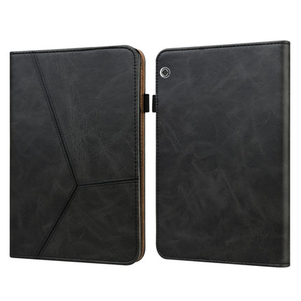 Solid Color Embossed Striped Leather Case, For Huawei MediaPad T3 10, For Huawei MediaPad T5