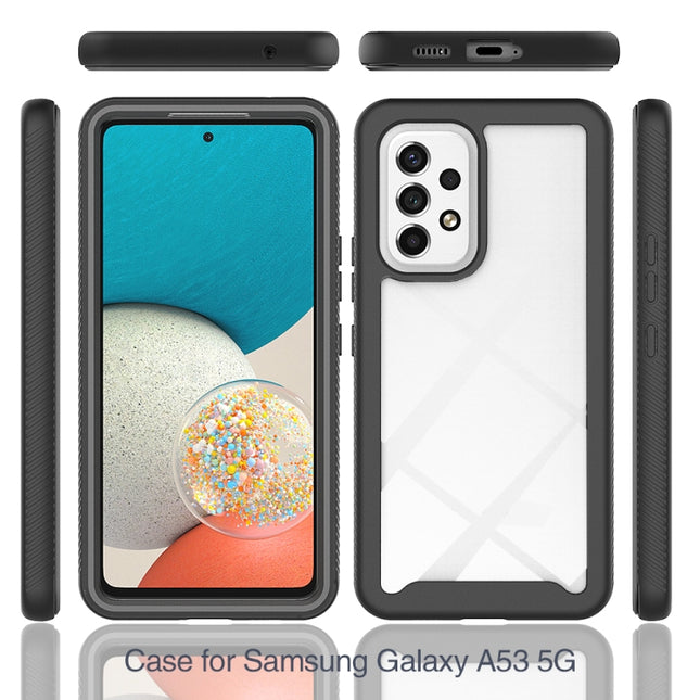 Starry Sky Solid Color Series PC + TPU Phone Case with PET Film, For Samsung Galaxy A53 5G, For Samsung Galaxy A73 5G