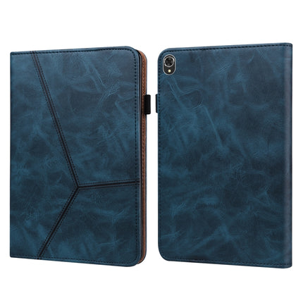Solid Color Embossed Striped Leather Case, For Lenovo Tab K10 / M10 Plus / M10 FHD Plus