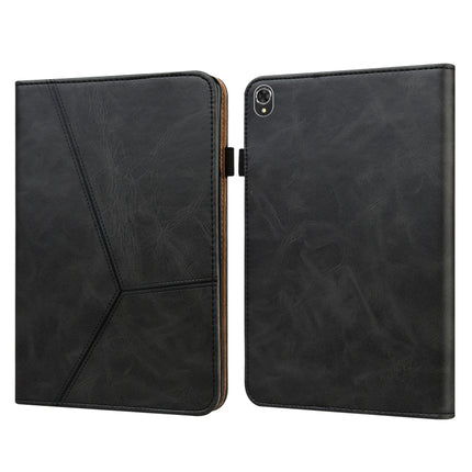 Solid Color Embossed Striped Leather Case, For Lenovo Tab K10 / M10 Plus / M10 FHD Plus