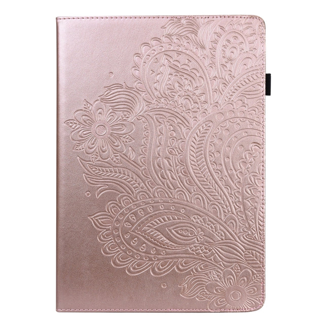 Funda inteligente de piel sintética y TPU con diseño en relieve de pavo real para tableta con función de suspensión y activación, para iPad 10.2 2019 / Pro 10.5 pulgadas, para iPad 5/6/7/8 2017, para iPad Air 2022 / Air 2020 10.9
