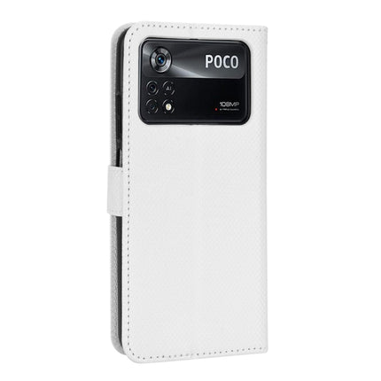 Diamond Texture Leather Phone Case, For Xiaomi Poco M4 Pro 4G Big Hole, For Xiaomi Poco M4 Pro 4G Fine Hole, For Xiaomi Poco M4 Pro 5G Big Hole, For Xiaomi Poco M4 Pro 5G Fine Hole