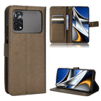 For Xiaomi Poco M4 Pro 4G Fine Hole / Brown