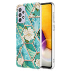 For Samsung Galaxy A73 5G / Blue Flower
